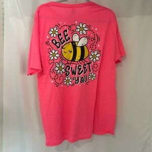 Simply Southern Pink 'Bee Sweet Y'all' T-Shirt